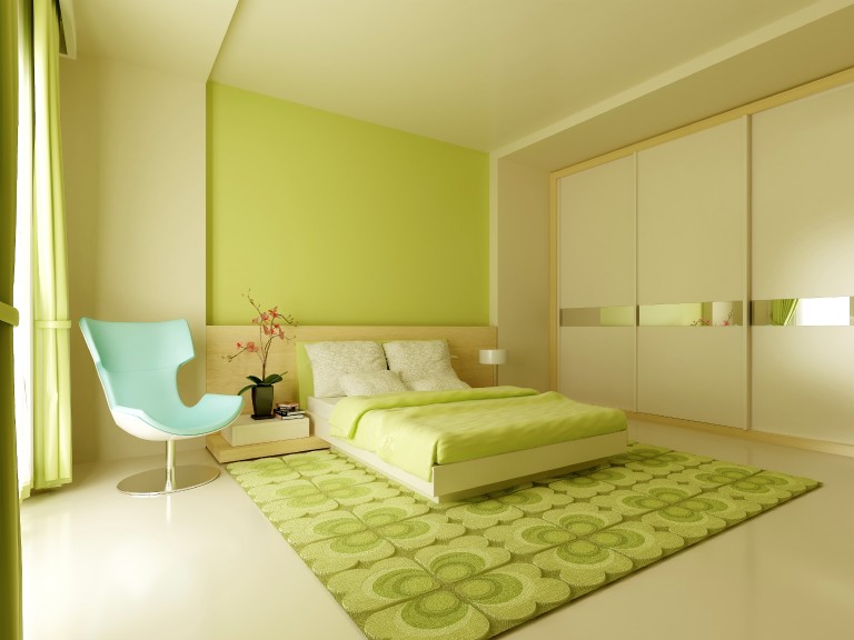 H3_Phòng ngủ mới với gam màu xanh nổi bật, trẻ trung